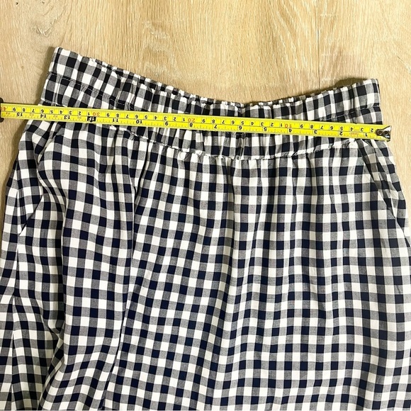 J. Crew•Navy & White Pull On Gigham Midi Skirt•Size Small - Picture 8 of 10